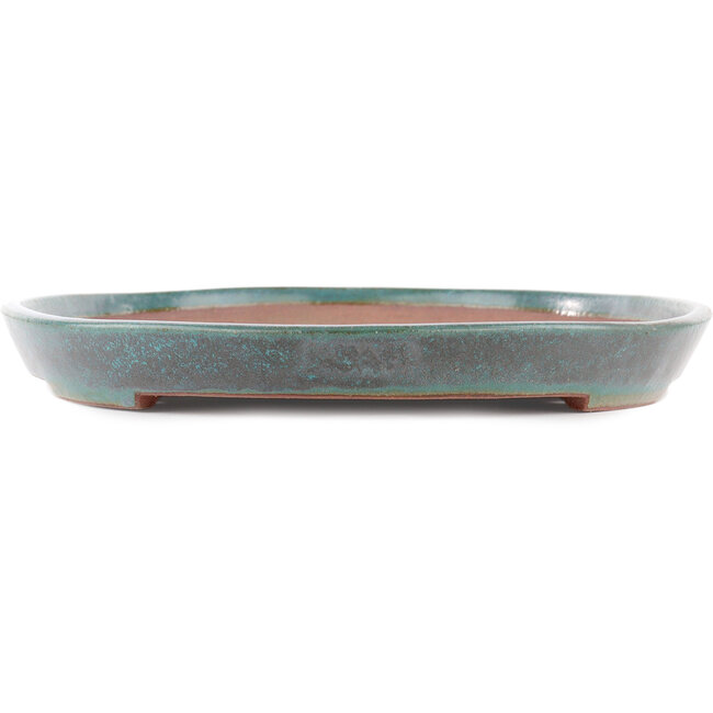 Ovale turquoise bonsaipot van Reiho - 475 x 305 x 35 mm
