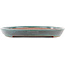 Oval turquoise bonsai pot by Reiho - 475 x 305 x 35 mm