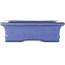 Rectangular blue bonsai pot by Hattori - 160 x 130 x 50 mm