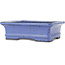 Rectangular blue bonsai pot by Hattori - 160 x 130 x 50 mm