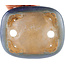 Oval blue bonsai pot by Hattori - 165 x 135 x 50 mm