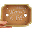 Rectangular off-white bonsai pot by Hattori - 162 x 116 x 35 mm