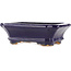 Rechthoekige blauwe bonsaipot van Hattori - 140 x 107 x 45 mm
