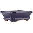 Vaso bonsai rettangolare blu di Hattori - 140 x 107 x 45 mm
