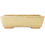 Pot à bonsaï rectangulaire blanc cassé par Hattori - 135 x 93 x 37 mm