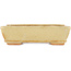 Pot à bonsaï rectangulaire blanc cassé par Hattori - 135 x 93 x 37 mm
