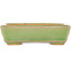 Maceta rectangular para bonsái craquelé verde de Hattori - 130 x 90 x 36 mm