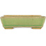 Pot à bonsaï rectangulaire vert craquelé par Hattori - 130 x 90 x 36 mm