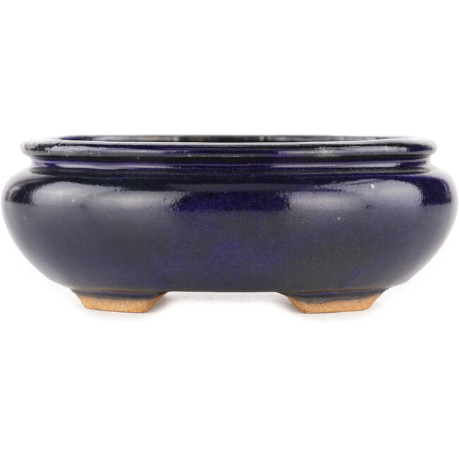 Vaso bonsai ovale blu di Hattori - 120 x 102 x 45 mm