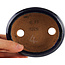 Oval blue bonsai pot by Hattori - 120 x 102 x 45 mm