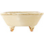 Vierkante witte bonsai pot van Hattori - 102 x 104 x 45 mm