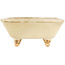 Vierkante witte bonsai pot van Hattori - 102 x 104 x 45 mm