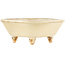 Vierkante witte bonsai pot van Hattori - 102 x 104 x 45 mm