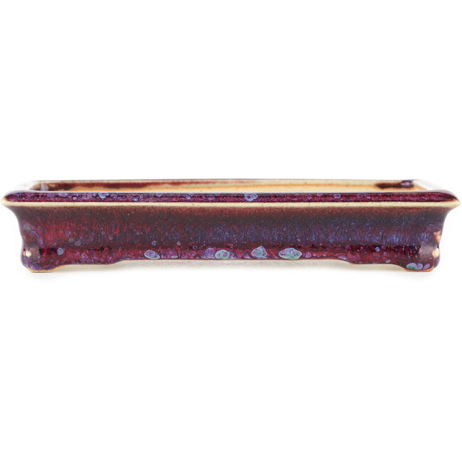 Rechthoekige multicolor rode bonsai pot van Biko - 152 x 75 x 27 mm