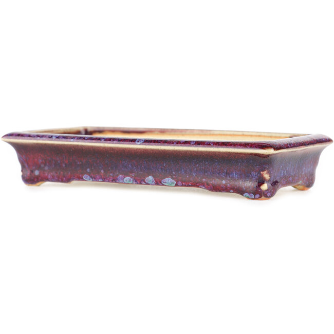 Vaso bonsai rettangolare multicolore rosso di Biko - 152 x 75 x 27 mm