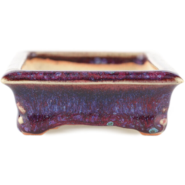 Vaso bonsai rettangolare multicolore rosso di Biko - 152 x 75 x 27 mm