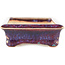 Pot à bonsaï rectangulaire multicolore rouge de Biko - 152 x 75 x 27 mm