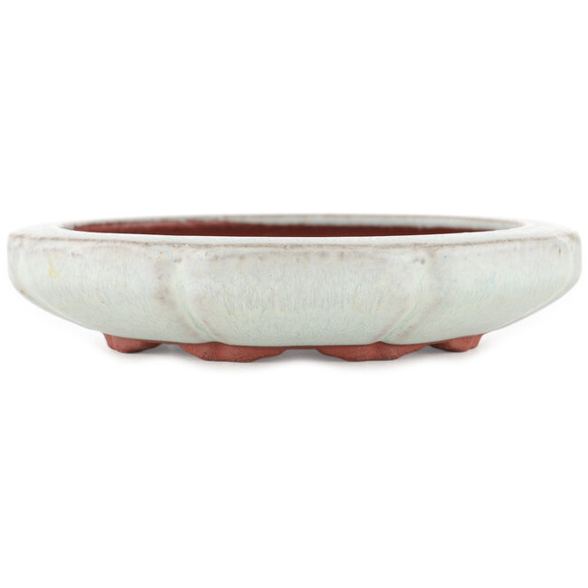 Vaso bonsai rotondo blu di Eime Yozan - 154 x 154 x 32 mm