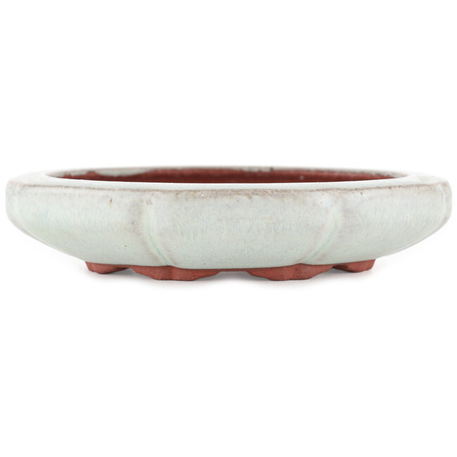 Vaso bonsai rotondo blu di Eime Yozan - 154 x 154 x 32 mm