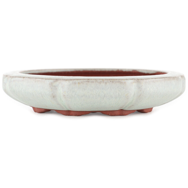 Vaso bonsai rotondo blu di Eime Yozan - 154 x 154 x 32 mm