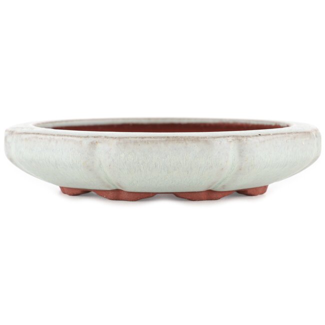 Vaso bonsai rotondo blu di Eime Yozan - 154 x 154 x 32 mm