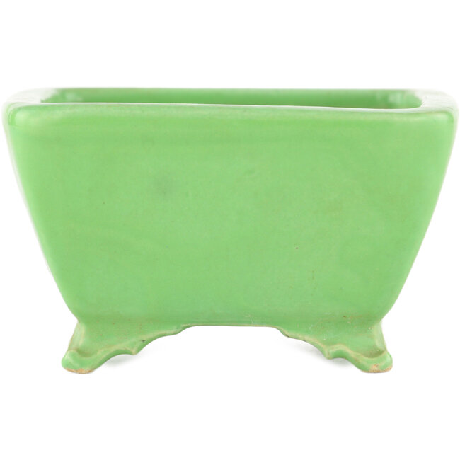 Vaso bonsai quadrato verde di Seizan - 99 x 97 x 55 mm