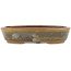 Pot à bonsaï ovale vert de Seiko - 118 x 98 x 26 mm