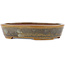 Pot à bonsaï ovale vert de Seiko - 118 x 98 x 26 mm
