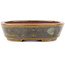 Pot à bonsaï ovale vert de Seiko - 118 x 98 x 26 mm