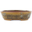 Pot à bonsaï ovale vert de Seiko - 118 x 98 x 26 mm