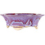 Vaso bonsai multicolore viola e blu Mokko di Keiun Fukuda - 176 x 157 x 57 mm
