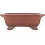 Rectangular unglazed bonsai pot by Gyouzan - 174 x 136 x 62 mm