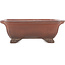 Maceta rectangular sin esmaltar para bonsái de Gyouzan - 174 x 136 x 62 mm
