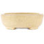 Pot à bonsaï rond craquelé blanc cassé par Ikkou - 101 x 79 x 26 mm