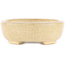 Pot à bonsaï rond craquelé blanc cassé par Ikkou - 101 x 79 x 26 mm