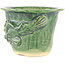 Pot à bonsaï rond vert de Masashi Furumoto - 115 x 115 x 92 mm