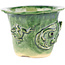 Vaso bonsai rotondo verde di Masashi Furumoto - 115 x 115 x 92 mm