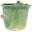Vaso bonsai rotondo verde di Masashi Furumoto - 107 x 107 x 89 mm