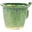 Vaso bonsai rotondo verde di Masashi Furumoto - 107 x 107 x 89 mm