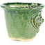 Vaso bonsai rotondo verde di Masashi Furumoto - 107 x 107 x 89 mm