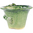 Vaso bonsai rotondo verde di Masashi Furumoto - 125 x 125 x 86 mm