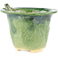 Vaso bonsai rotondo verde di Masashi Furumoto - 122 x 122 x 92 mm