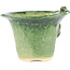 Vaso bonsai rotondo verde di Masashi Furumoto - 125 x 125 x 86 mm