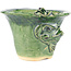 Vaso bonsai rotondo verde di Masashi Furumoto - 125 x 125 x 86 mm