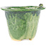 Vaso bonsai rotondo verde di Masashi Furumoto - 122 x 122 x 92 mm