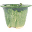 Vaso bonsai rotondo verde di Masashi Furumoto - 122 x 122 x 92 mm