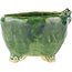 Vaso bonsai rotondo verde di Masashi Furumoto - 100 x 100 x 68 mm