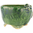 Maceta redonda verde para bonsái de Masashi Furumoto - 100 x 100 x 68 mm