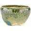 Vaso bonsai rotondo verde di Masashi Furumoto - 95 x 95 x 57 mm