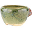Vaso bonsai rotondo verde di Masashi Furumoto - 95 x 95 x 57 mm